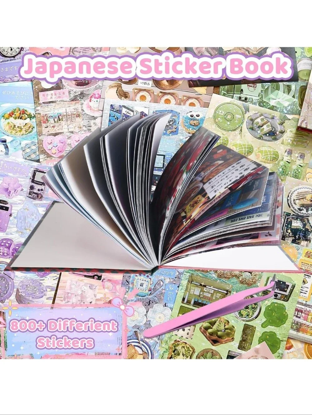 Cute Pink Sticker Album Kit by